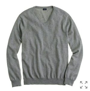 [J. Crew] Gray cotton-cashmere sweater